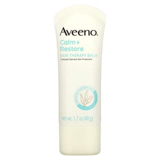 Aveeno, Calm + Restore, Skin Therapy Balm, Fragrance Free, 1.7 oz (48 g)
