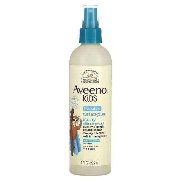 Aveeno, キッズ、ハイドレーティングデタングリングスプレー、295ml（10液量オンス）