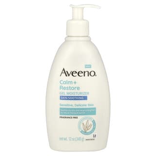 Aveeno, Calm + Restore Gel Moisturizer, Fragrance Free, 12 oz (340 g)
