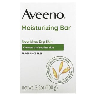 Aveeno, Moisturizing Bar, Fragrance Free, 3.5 oz (100 g)