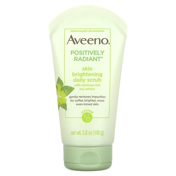 Aveeno, Active Naturals, Positively Radiant, ежедневный осветляющий скраб для кожи, 140 г (5,0 унций)