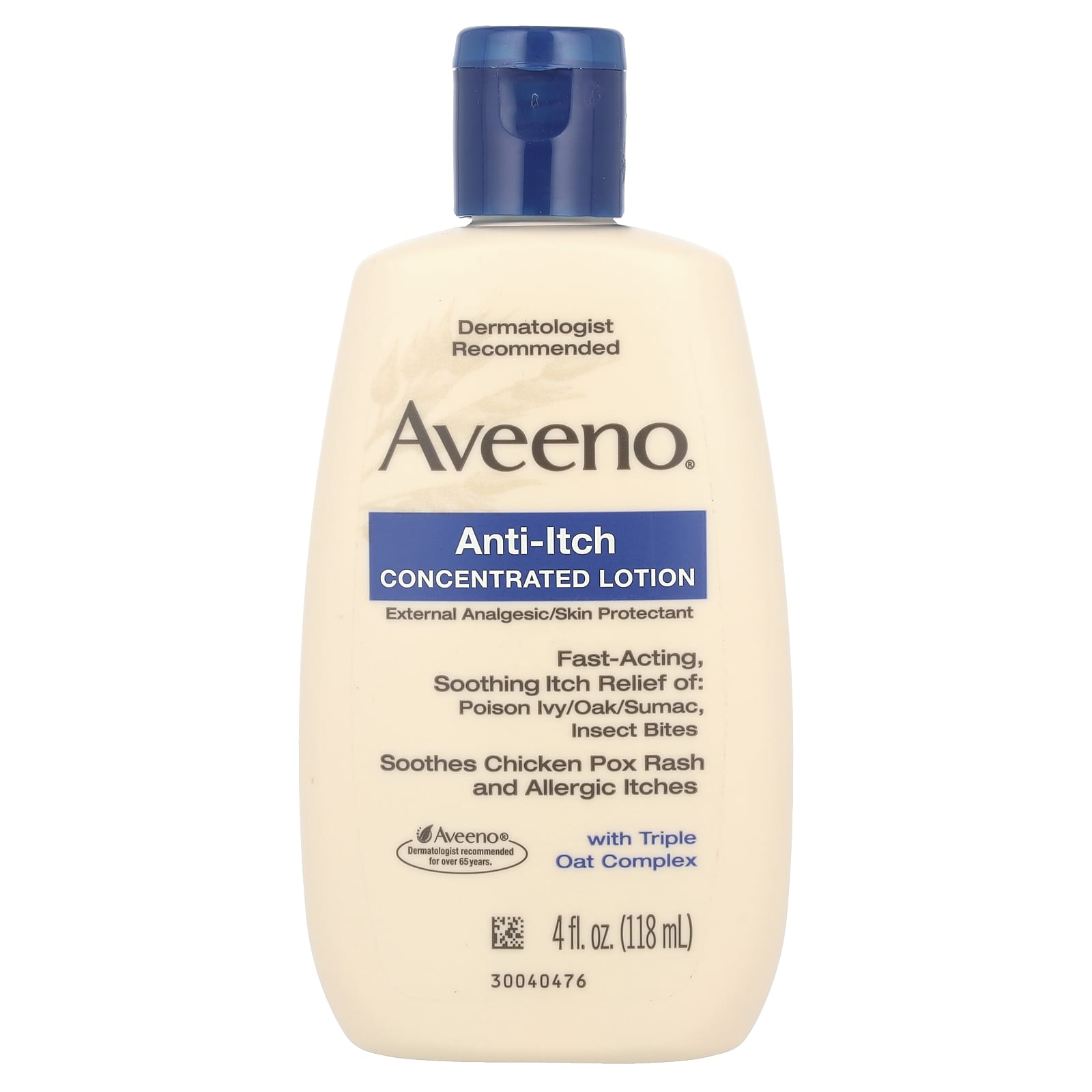 Aveeno, Концентрированный лосьон против зуда, 118 мл (4 жидк. Унции)