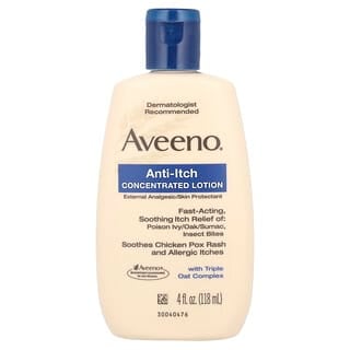 Aveeno, 缓解瘙痒浓缩乳液，4 液量盎司（118 毫升）
