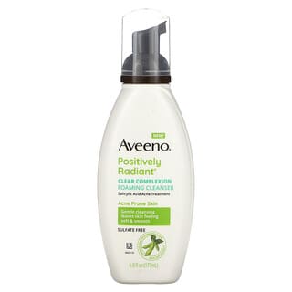 Aveeno, Positively Radiant, Clear Complexion Foaming Cleanser, 6 fl oz (177 ml)