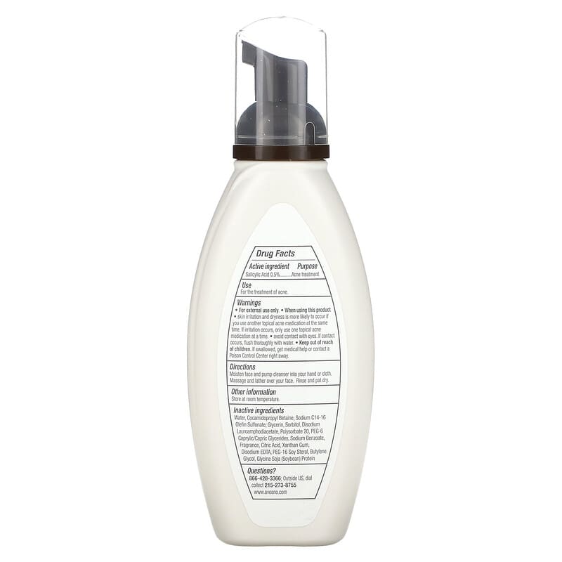 Aveeno Clear Complexion Foaming Cleanser, 6 fl oz - Smith's Food