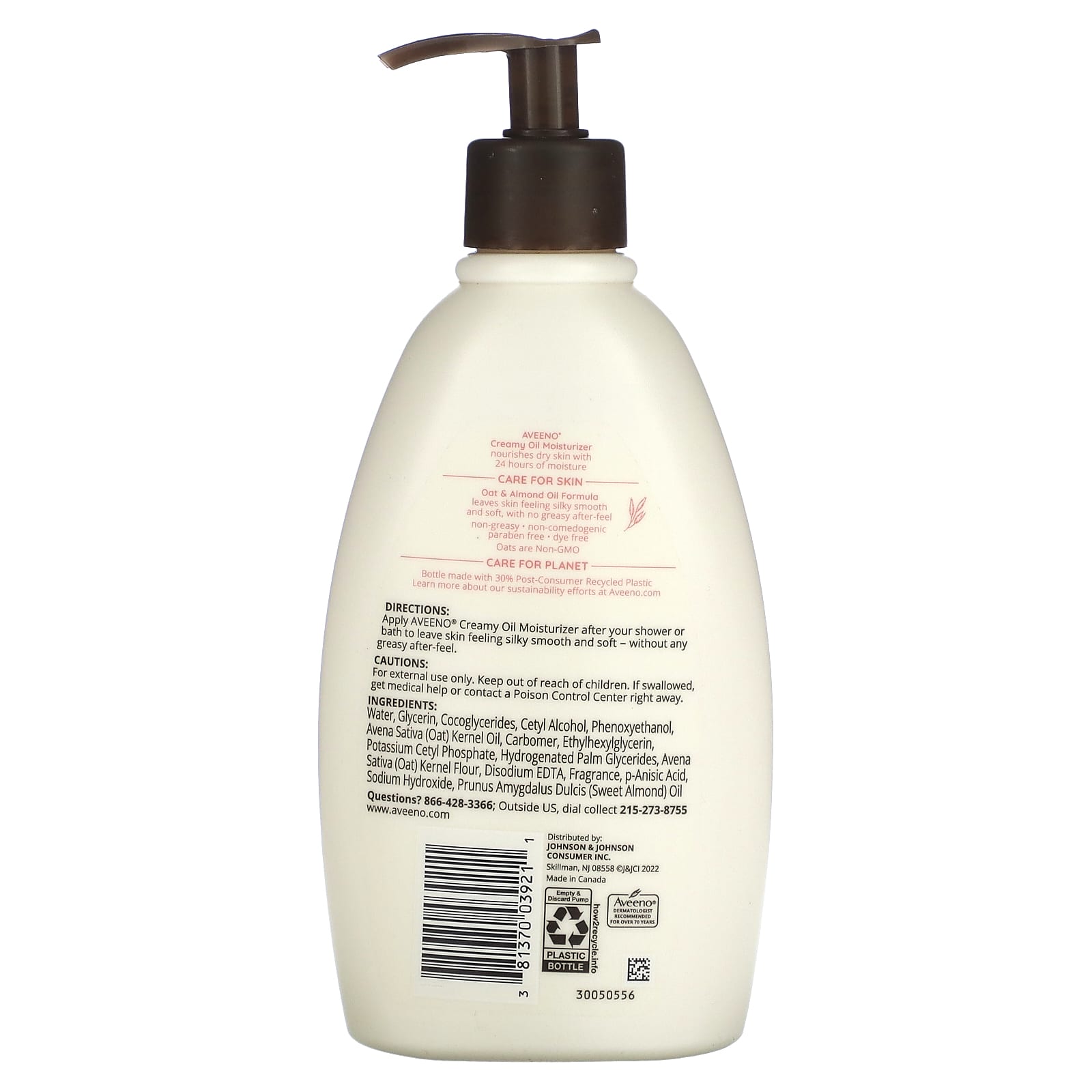 Aveeno, Creamy Oil Moisturizer, Lightly Scented, 12 fl oz (354 ml)