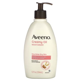 Aveeno, 乳状油保湿霜，清香淡雅，12 液量盎司（354 毫升）