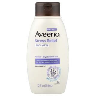 Aveeno, Stress Relief Body Wash, For Normal to Dry Skin, Lavender, 12 fl oz (354 ml)
