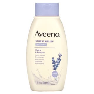 Aveeno, Actifs naturels, gel nettoyant antistress pour le corps, 12 fl. oz (354 ml)