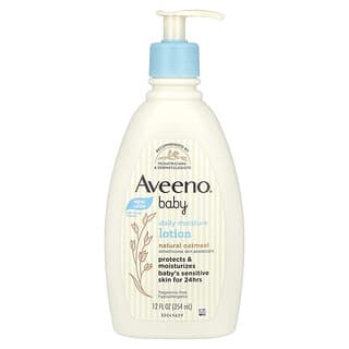 Aveeno, 嬰兒,日常保濕乳液,無香味,12流體盎司(354毫升)