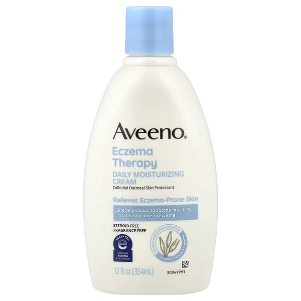 Aveeno, 溼疹護理日常保濕乳，無香，12 液量盎司（354 毫升）