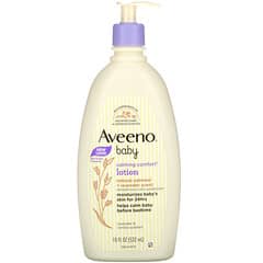 Aveeno, 嬰兒安撫舒緩乳液，薰衣花草和香草味，18 液量盎司（532 毫升）