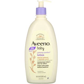 Aveeno, 婴儿安抚舒缓乳液，薰衣花草和香草味，18 液量盎司（532 毫升）