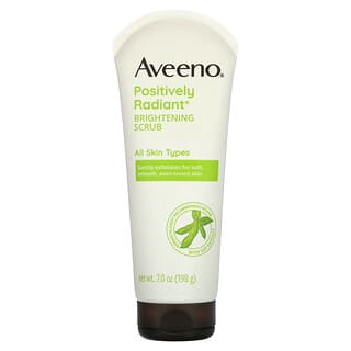 Aveeno, Positively Radiant, Exfoliante diario para iluminar la piel, 198 g (7,0 oz)