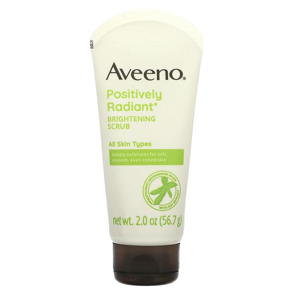 Aveeno, Active Naturals, Positively Radiant, осветляющий скраб для ежедневного применения, 56,7 г (2,0 унции)