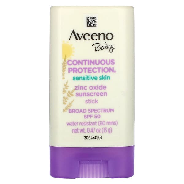 Aveeno, 嬰兒，氧化鋅抗曬棒，SPF 50，無香，0.47 盎司（13克）