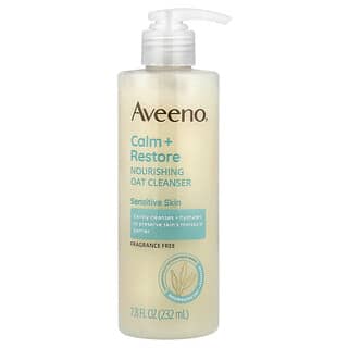 Aveeno, Calm + Restore, Nourishing Oat Cleanser, Sensitive Skin, Fragrance Free, 7.8 fl oz (232 ml)