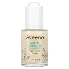 Aveeno, Calm + Restore, сироватка з вівсом потрійної дії для чутливої шкіри, 30 мл (1 рідк. унція)