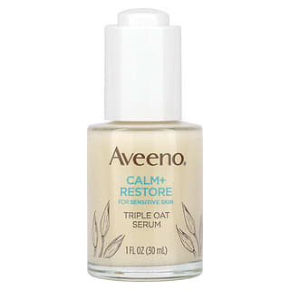 Aveeno, Calm + Restore For Sensitive Skin, Triple Oat Serum, beruhigendes und regenerierendes dreifaches Hafer-Serum für empfindliche Haut, 30 ml (1 fl. oz.)