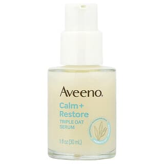 Aveeno, Calm + Restore, Triple Oat Serum, Sensitive Skin, Fragrance-free, 30 ml (1 fl oz)
