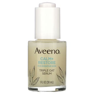 Aveeno, 净肤 + 修复三重作用燕麦精华霜，适用于敏感肌，1 液量盎司（30 毫升）