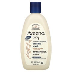 Aveeno, Baby, Creamy Wash, Fragrance-Free, cremige Waschlotion für Babys, ohne Duftstoffe, 236 ml (8 fl. oz.)