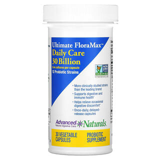 Advanced Naturals, Ultimate FloraMax, Daily Care, 30 Billion, 30 Vegetable Capsules