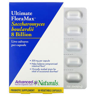 Advanced Naturals, Ultimate FloraMax™ 布拉酵母菌素食膠囊，80 億 CFU，30 粒裝