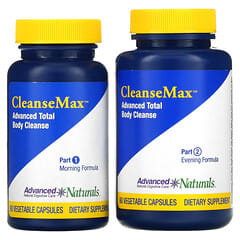 Advanced Naturals, CleanseMax, 30-Day Advanced Total Body Cleanse, 2 Bottles, 60 Vegetable Capsules Each