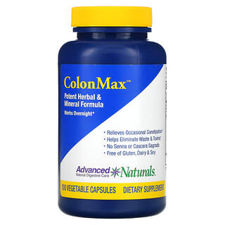 Advanced Naturals, ColonMax, Potent Herbal & Mineral Formula, 100 Vegetable Capsules
