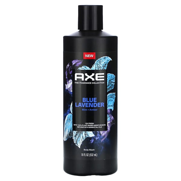 Axe, 沐浴露，藍薰衣花草香，18 液量盎司（532 毫升）