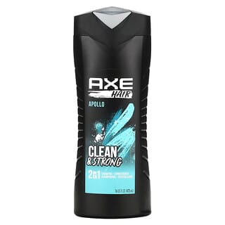 Axe, Apollo, Shampoo e condicionador 2 em 1, Aroma de sálvia e cedro, 473 ml