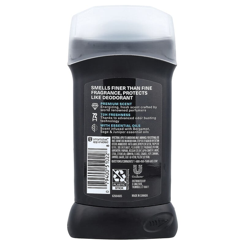 Premium Deodorant、アクアベルガモット、85g（3オンス）