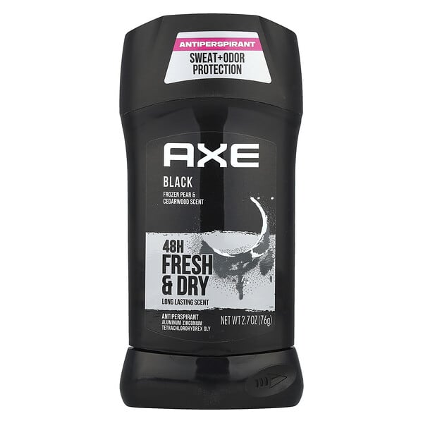 AXE, 48 小時新鮮和乾燥，止汗劑，黑色，凍梨和雪鬆，2.7 盎司（76 克）