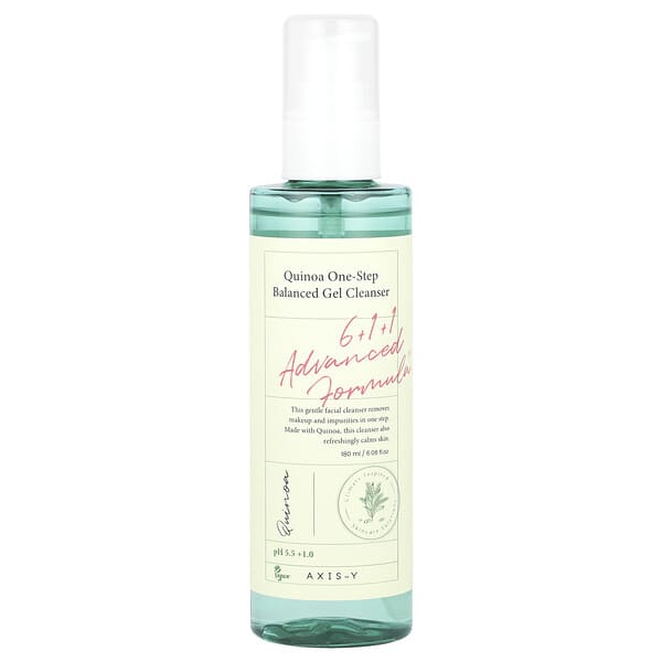 Axis-Y, 퀴노아 원스텝 밸런스드 젤 클렌저, 180ml(6.08fl oz)