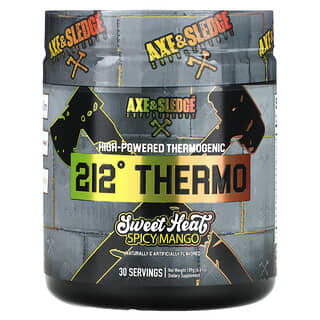 Axe & Sledge Supplements, 212 Thermo, мощный термогенный продукт, со вкусом сладкого острого и пряного манго, 189 г (6,67 унции)