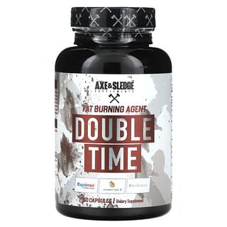 Axe & Sledge Supplements, ダブルタイム、脂肪燃焼成分、60粒