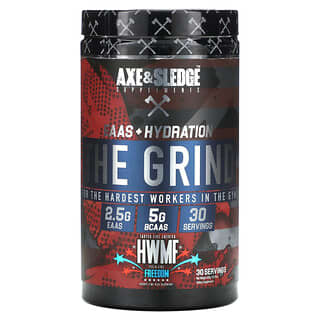 Axe & Sledge Supplements, The Grind, EAAS + Hydration, HWMF, Cherry + Lime + Blue Raspberry, 16.93 oz (480 g)