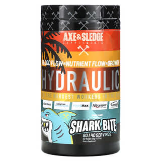 Axe & Sledge Supplements, Hydraulic, Shark Bite, Orange Mango, 14.11 oz (400 g)