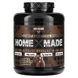 Axe & Sledge Supplements, Home Made, Meal Replacement, Double Chocolate Brownie, 6.5 lbs (2,950 g)