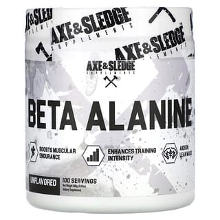 Axe & Sledge Supplements, Básicos, Beta alanina, sin sabor, 200 g (7,05 oz)