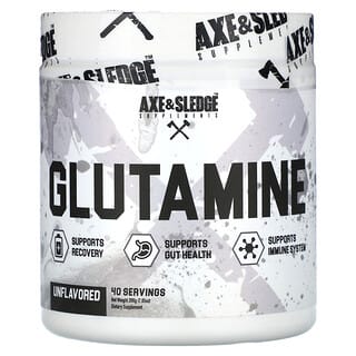 Axe & Sledge Supplements, Basics, глутамин, без вкусовых добавок, 200 г (7,05 унции)