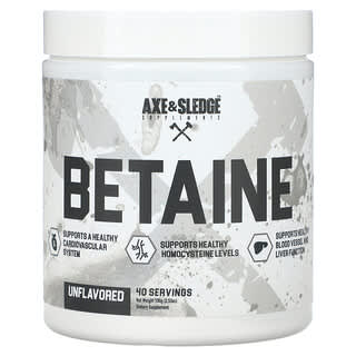 Axe & Sledge Supplements, Basics, betaina, non aromatizzato, 100 g
