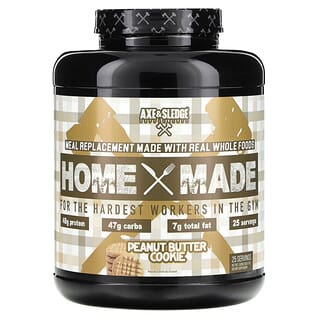Axe & Sledge Supplements, Home Made, Meal Replacement, Peanut Butter Cookie, 103.17 oz (2,925 g)
