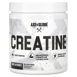 Axe & Sledge Supplements, Basics, creatina, non aromatizzato, 250 g