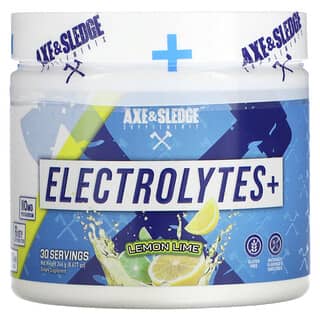 Axe & Sledge Supplements, Electrolytes+, 레몬 라임 맛, 246g(8.677oz)