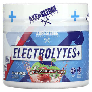 Axe & Sledge Supplements, Electrolytes+, Fraise et kiwi, 246 g