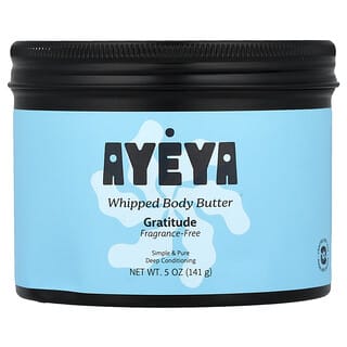 Ayeya, Whipped Body Butter, Fragrance-Free, 5 oz (141 g)