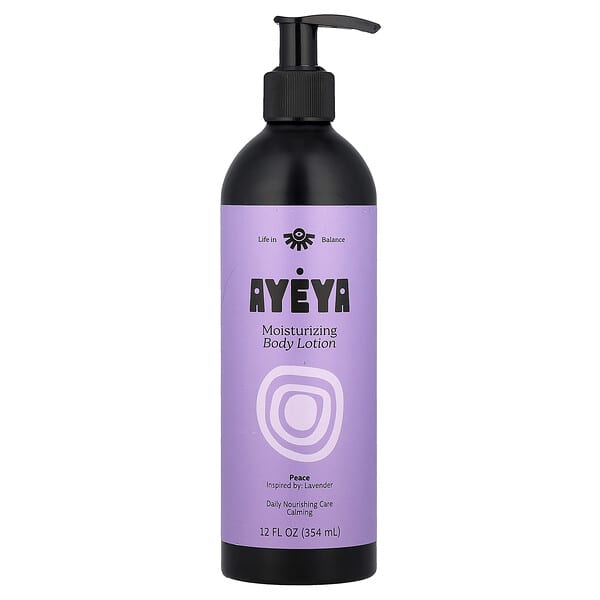 Ayeya, 모이스처라이징 바디 로션, 라벤더, 354ml(12fl oz)
