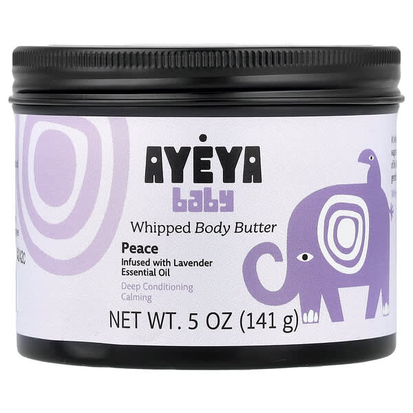 Ayeya, 베이비, 휩드 바디 버터, 라벤더, 141g(5oz)